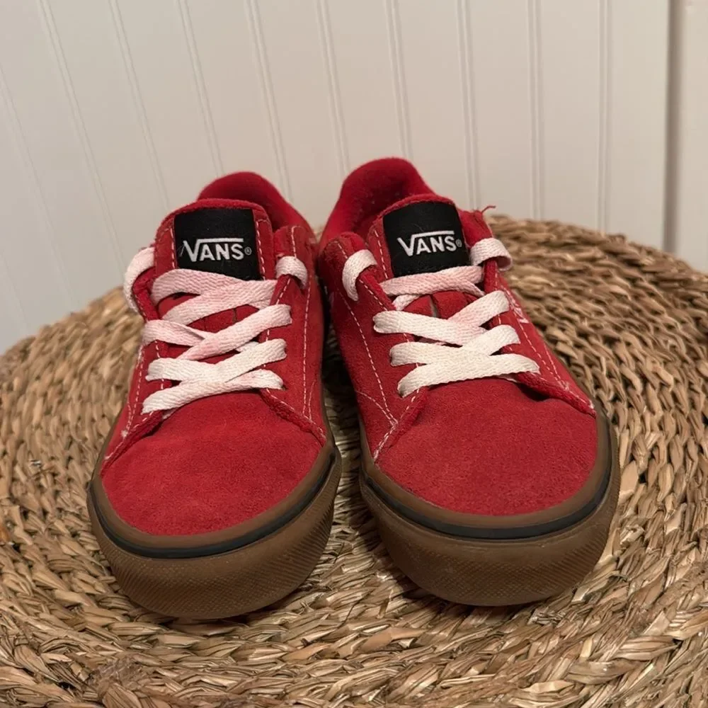 Vans Seldon Kids Red Sneakers - 12 - Great Condition
